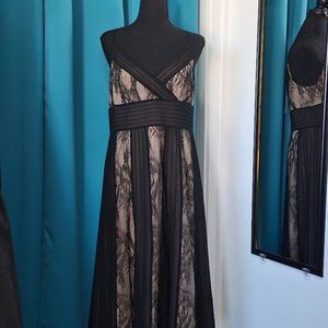 Illusion Lace Slip Dress Size 10 Black